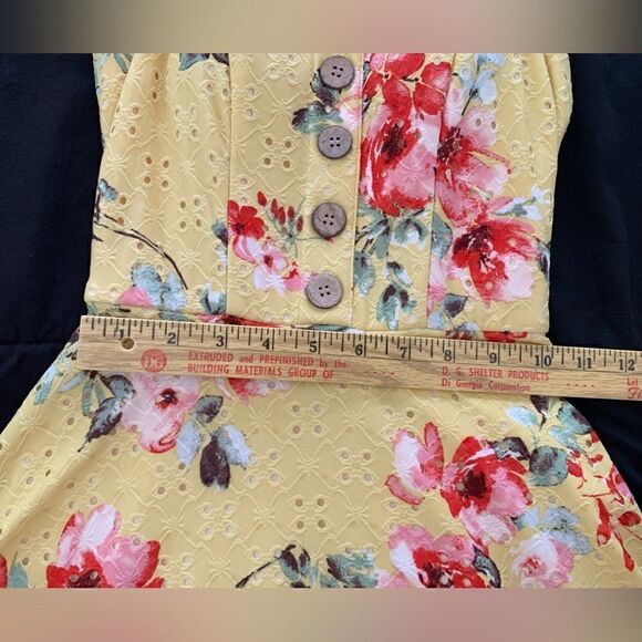 Yellow Floral Dress   - Picture 5 of 7